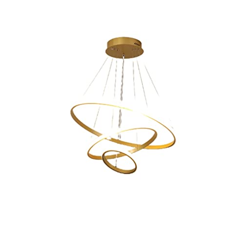 Plafonnier minimaliste or avec suspension de haute qualité