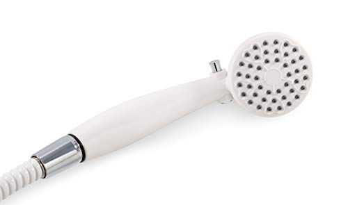 Camco 43762 Rv Outdoor Shower Head Kit With Garden Hose Fitting And Suction Cup Mount - Creates A Hands-Free Shower On The Outside Of Your Rv #TOP4