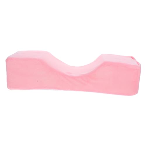 AUTSUPPL Beauty Flat Neck Pillow False Eyelashes Massage Table Massaging Pillow Fake Lashes Pillows for Bed False Lashes Pillow for Eyelash Extensions Massage Headrests Pink Memory Foam