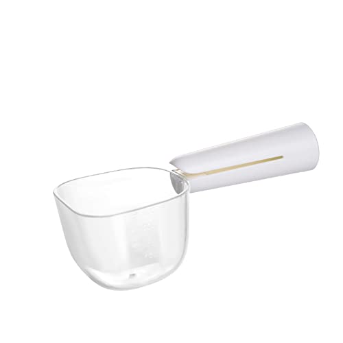 croselyu Cuillère d'alimentation pour animaux de compagnie, cuillère à nourriture pour chien, pelle à nourriture pour chien, pelle à nourriture pour chat, 1 pièce (blanc carré) Cover