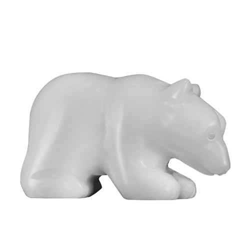 SMQ 2" Crystal Bear Statue, Natural Gemstone Handmade Figurine Sculpture,