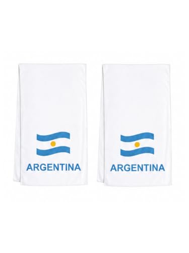 Cooling Towels for Neck and Face, 2-Pack Sports Cooling Towels for Hot Weather, World Cup 2026 Argentina, Microfiber Cooling Towel Instant Cool Ultra Soft Lightweight for Baseball Soccer Gym Yoga Golf