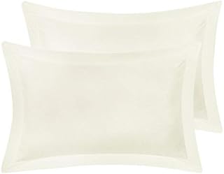 PiccoCasa Pillow Shams Double Brushed Microfiber, 2 Packs Pillowcases with Envelope Closure,Soft and Comfortable Pillowcases Burgundy 50 x 90cm