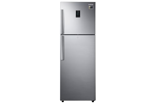 Image of Samsung 301 L, 2 Star, Convertible 5-in-1 Digital Inverter, with Display Frost Free Double Door Refrigerator (RT34C4412SL /HL, Silver, Real Steel, 2023 Model)