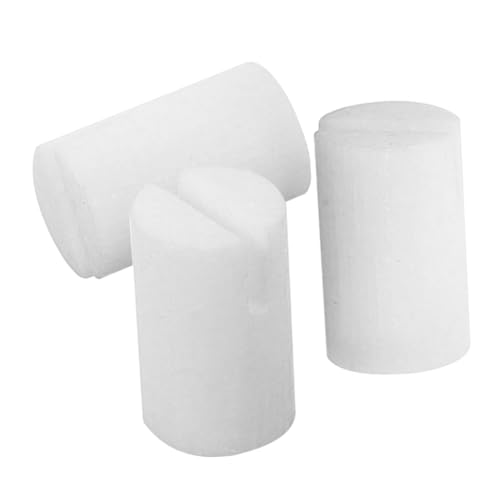 Yardwe 3pcs 5 String Bone Banjo Nuts for String Banjo Replacement Durable Ox Bone Material Enhanced Tone and Stability for Repairing Worn Broken Nuts and Accessories