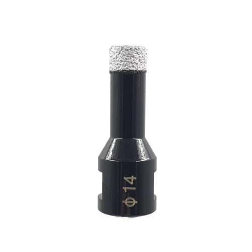 Broca para perforación de agujeros con tecnología de soldadura al vacío, para esmeril angular M14, para baldosas cerámicas, granito y mármol (6 mm - 100 mm) miniatura 2