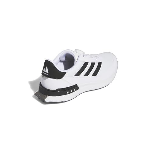 adidas Tênis de golfe masculino S2G Spikeless BOA 24, Calçado branco/núcleo preto/calçado branco, 42