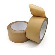 ZOHRA Eco Friendly Brown Kraft Paper Adhesive Tape - 50 Meters Length Strong Adhesive Paper Tape For Packaging (2 inch)