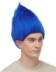 My Costume Wigs Blue Troll Wig – Bright Spiky Costume Hair – Adult & Teen Costume Wig for Halloween, Cosplay & Parties (Ages 13+)