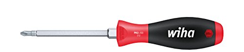 Wiha SoftFinish® Phillips Screwdriver with Hexagonal Blade and Hexagonal Head (00766) PH3 x 150 mm Ergonomic Handle for Powerful Turning, Allrounder for Industry and Crafts
