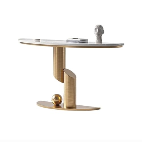 Mesa de entrada Mesa consola moderna estrecha y larga, mesa auxiliar contemporánea for sala de estar, pasillo, entrada, tablero con revestimiento de mármol sintético, mesa de entrada Aparador con puer