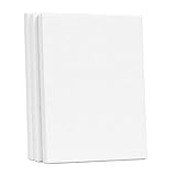 MEECI 3 Pack Canvases for Painting, 8x10, Stretched Blank Canvas Framed White Canvas Boards, DIY Gift for Kids Adults Artist Hobby Painters