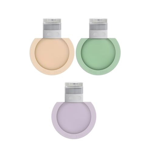 3 botellas de viaje de silicona multifuncionales, botellas de cosméticos de viaje, botella de aseo para champú, loción y crema