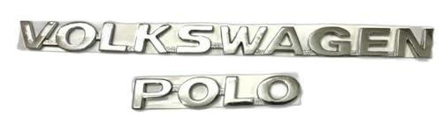 Image of Car Name Emblem Monogram Logo Sign Badge Decals Sticker Chrome Plastic for (Volkswagen Polo)