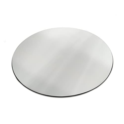 SPEEDYORDERS Round Acrylic Mirror Sheet Circle Mirror 15 inches Diameter, 1/8" Thick Shatterproof Round Mirror Silver Finish Ideal for Home, Wedding, Centerpiece, Table, Decoration