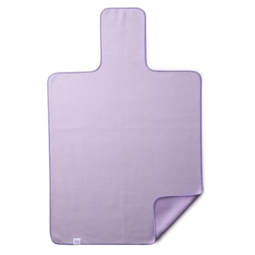 echome Reformer Grip Towel for Pilates, Non Slip Honeycomb Grip Backing, Lightweight Quick Dry Microfiber Carriage Cover for Studio & Home Workouts (Soft Lilac)