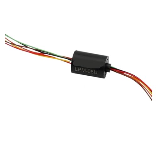 Anillo colector de 6 vías 1A rotación 360 sin enredos para instrumento de precisión micro u-12.5mm