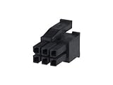 TE Connectivity 794617-6 Connector Housings Connectors-Rectangular-Plastic-Industrial Micro Mate-N-LOK 6 Position Crimp Free Hanging Receptacle Housing Connector - 50 Item(s)