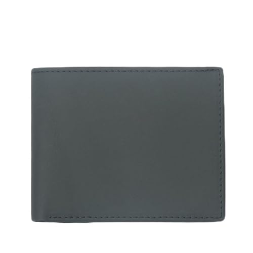 Banknote Clip Cowhide Short Anti-theft Swipe Clip Wallet Card Bag Men's Carbon Fiber Pattern
