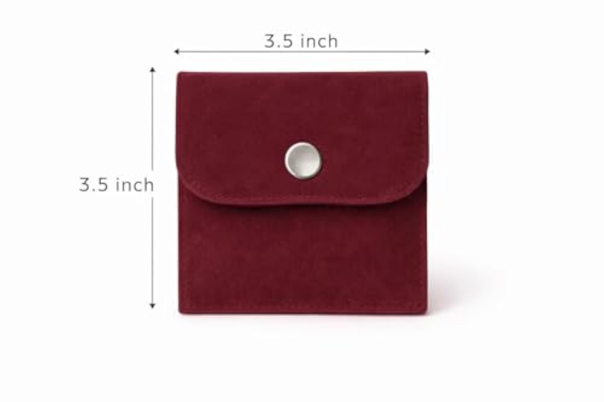 Premium Microfiber Velvet Jewellery Pouch with Button Closure