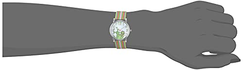 Accutime Muppets Women's MU1010 Kermit the Frog Dial Multi-Color Watch with Fabric Strap