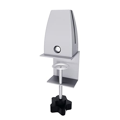 Desk Edge Mounted Acoustic Desk Divider | Eco-Friendly Privacy Screen | 24\" High | Noise Reducing Partition | 23\" Wide | Purple Red - Thumbnail 5