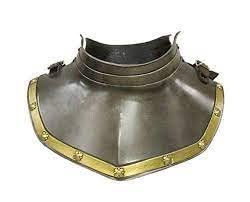 NauticalMart Plate Armour Banded Gorget Set with Pauldron Medieval Shoulder Guard Halloween Costume