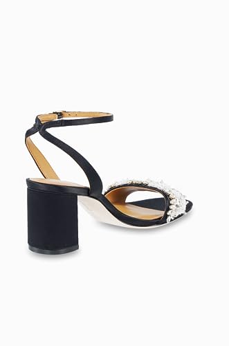 Women`s Stylish Leather Chunky heeled sandals with leather outsolefor dressy summer3