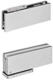 JNF IN.81.203 10-13 mm Glass Door Closer Hydraulic Swing Hinge Kit Satin Stainless Steel