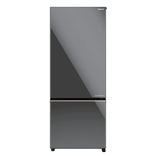 Panasonic 400L 2 Star Prime Convertible 6-Stage Smart Inverter Frost-Free Double Door Bottom Mount Refrigerator (NR-BK418BGMN, Mirror Glass, Fresh Safe Vegetable Case, Net Capacity 357L, 2024 Model)