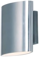 Maxim Lightray-2 LED Outdoor Wall Sconce in Modern Style-6.75 Inches Wide by 7 inches high-Brushed Aluminum Finish