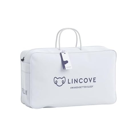 Lincove Pillow Tote Bag, White, 21”x13”x6” Cover