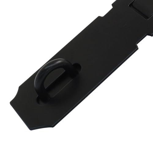 Verkelly 2 Pack 4 Inch Door Locks Hasp Latch, Stainless Steel Door Hasp Latch Lock, Safety Packlock Clasp Hasp Lock Latch with Screws(Black) - Image 3