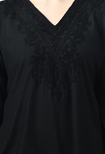 Image of QAZMI Women's Rayon Cotton Kaftan