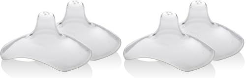 Image of LuvLap Silicone Nipple Protector /Shield for Breast Feeding Mothers, with Storage case (Pack of 2)