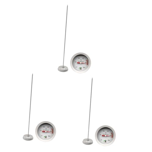 Thermomètre à sucre et huile en inox Zerodeko avec sonde et clip pour friture