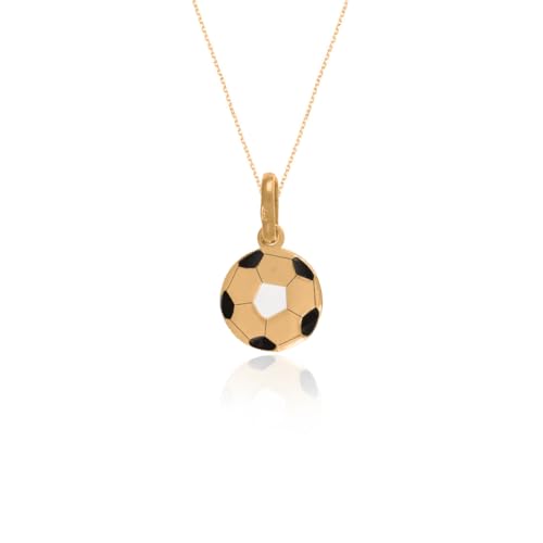 Collar de oro con colgante de fútbol Sakrami para lucir en los partidos y el colegio