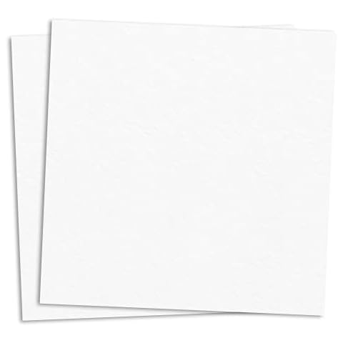 25 Sheets, 300GSM Card Thick Art Paper - 30 x 30 cm, White Cover
