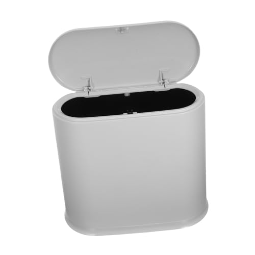 Poubelle pour la cuisine et salle de bain petite taille idéale sous évier gris clair