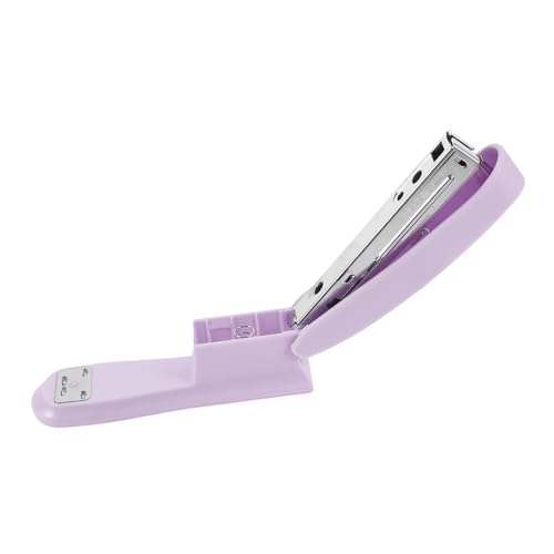 MOTHNUR Portable Metal Stapler Lavender Purple Compact Office Desktop Stapler Lightweight Stapling Tool for Classroom and Home Supplies
