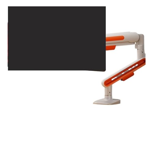 Support d'écran pivotant hauteur réglable blanc orange pour moniteur pc 2-12kg