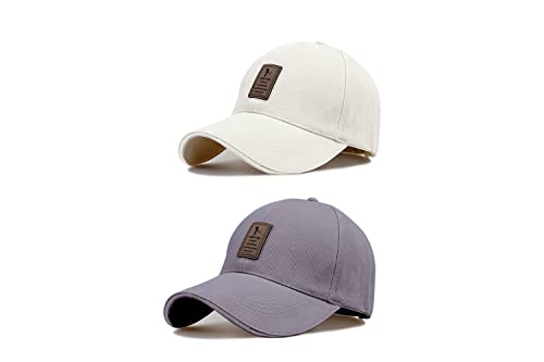 Image of solid plain unisex cotton caps free size adjustable casual look stylish cap