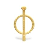 toddletot Toothee Teether Training Toothbrush (Soft Yellow) | for Baby 6-24 Months, Easy-Grip Handle, Triple Angle Bristles | Oral Care for Sensitive Gums | Cleans and Massages All Sides at Once