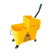 MIMINI Mini Mop Bucket Wringer Trolley 20 LTR. (Yellow)