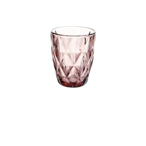 AKDJGFP Verre 240 Ml Water Glass For Juice Beer Tea Milk Wine Drinking Drinkware For Cold Drink Glasses Family And Friends Party(Purple pink)
