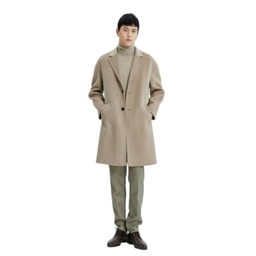 Trench coat homme en laine parfait pour les matins frais d'automne et d'hiver