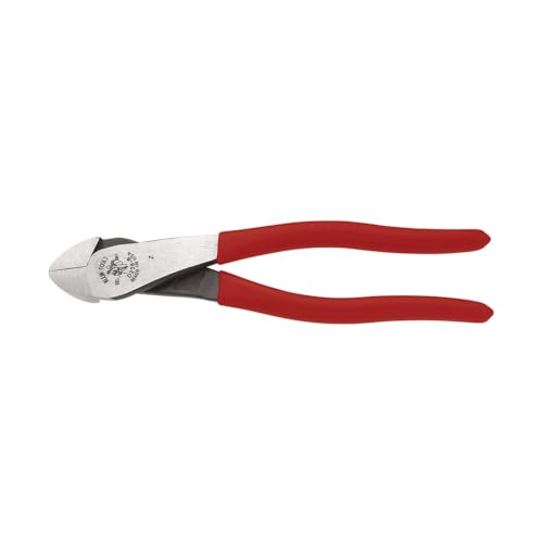 Image of Klein Tools D238-8 Pliers, Made in USA, Diagonal Cutting Pliers with Angled Head, Short Jaws and High-Leverage Design, 8-Inch