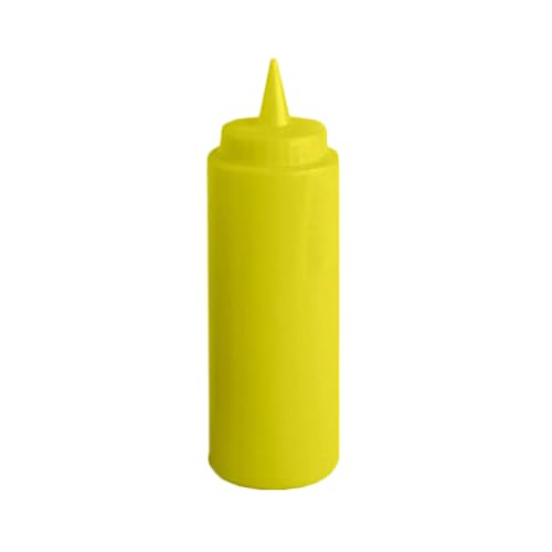 PLTHSB024Y Squeeze Bottle, 24 oz., Plastic, Yellow, Pack of 12