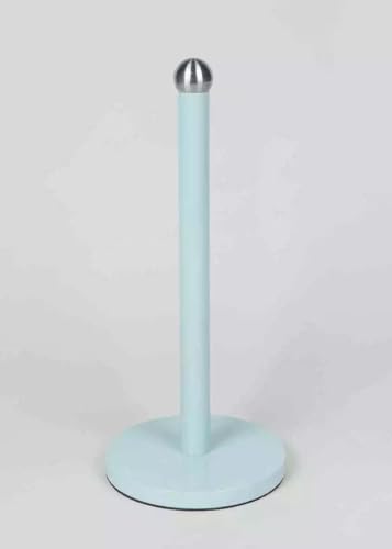 New Free Standing Kitchen Roll Holder – Durable Metal Construction, Modern Design – 35cm Height B-71 (Duck Egg)