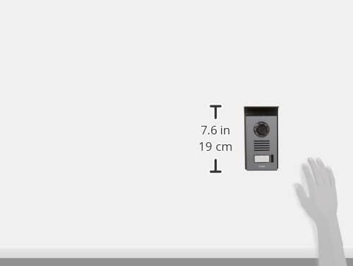 Extel outdoor unit with dimensions indicating a height of 7.6 inches (19 cm)